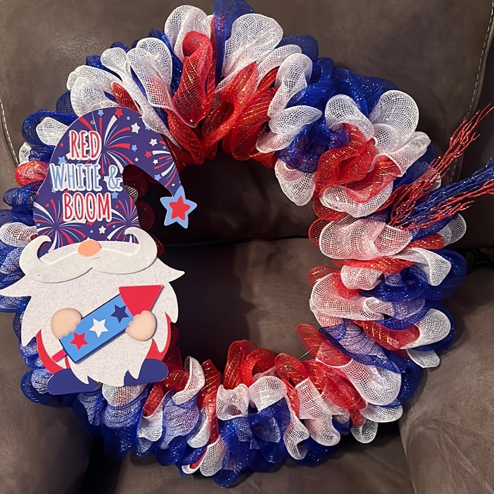 Summer holiday wreath